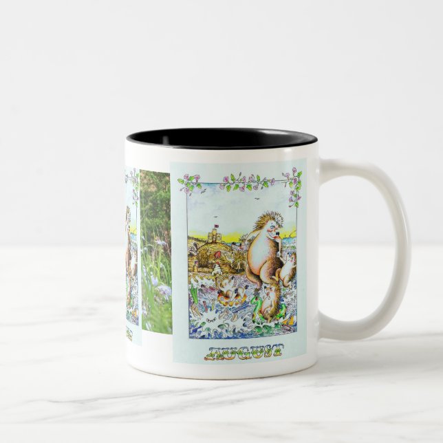 Bicolor Agosto, taza del cumpleaños del erizo (Derecha)