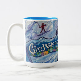 Bicolor Alaskan Alyeska/Girdwood 15oz dos tonos de taza