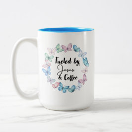 Bicolor Alimentado por Jesús y café GRAN taza