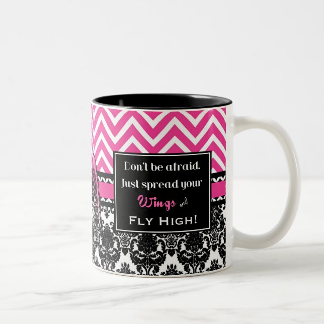 Bicolor Alta taza de Dana de la mosca (Derecha)