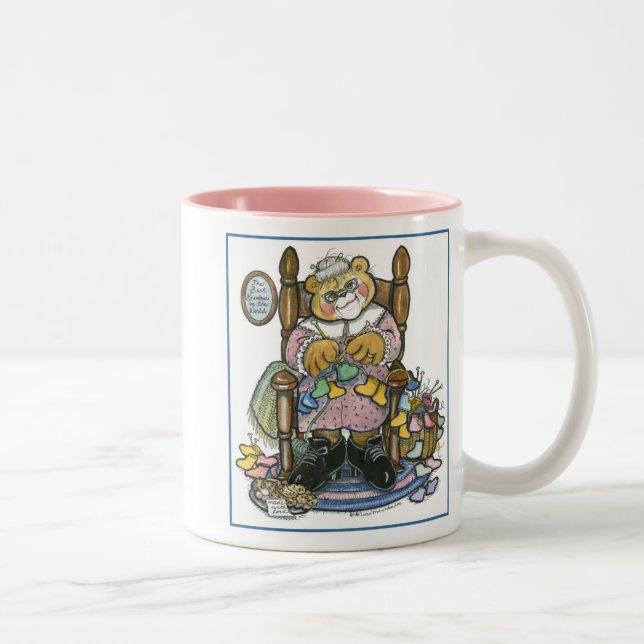 Bicolor ¡Amamos a la abuela! Taza (Derecha)