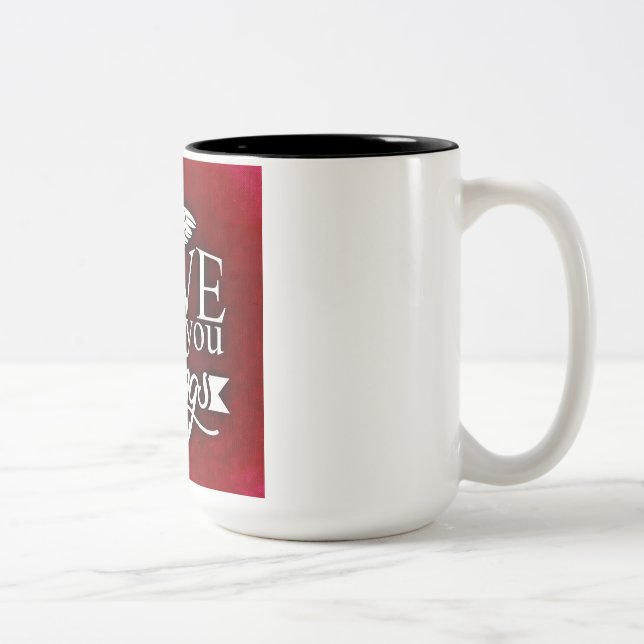 Bicolor Amar la taza de café (Derecha)