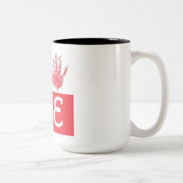 Bicolor Amar la taza de café