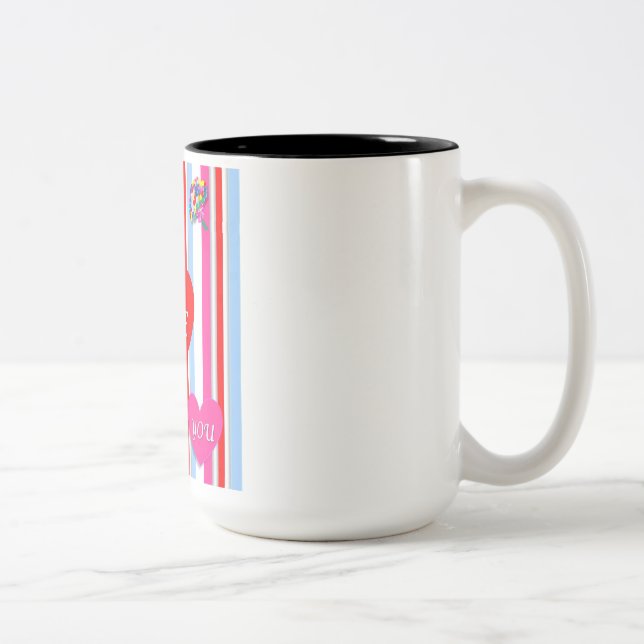 Bicolor Amar la taza de café (Derecha)