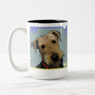 Bicolor Ame mi taza de Airedale