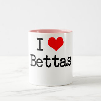 Bicolor Amo la taza de Bettas