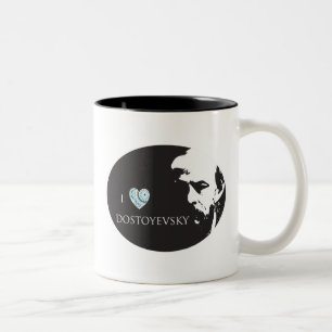 Bicolor Amo la taza de Dostoyevsky