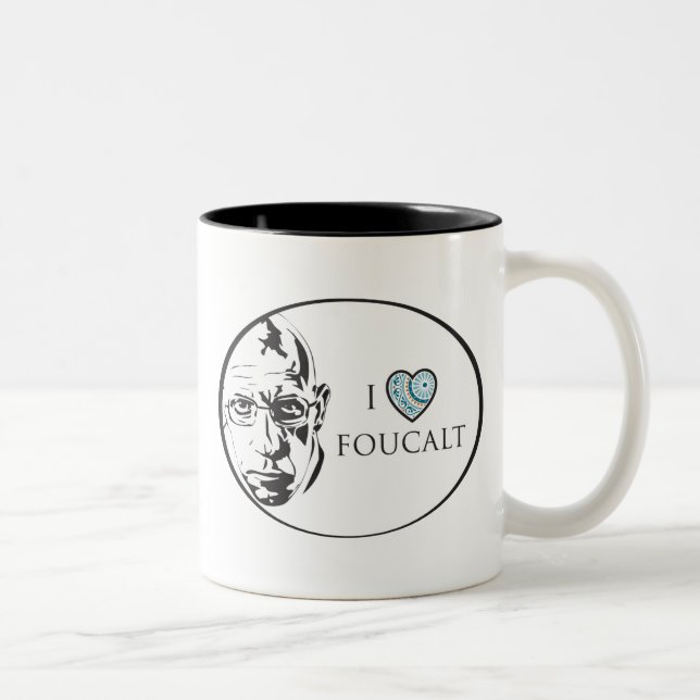 Bicolor Amo la taza de Foucalt (Derecha)