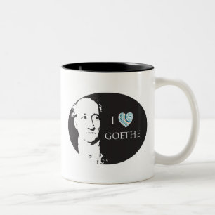 Bicolor Amo la taza de Goethe