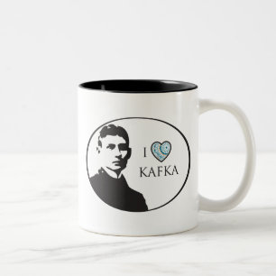 Bicolor Amo la taza de Kafka