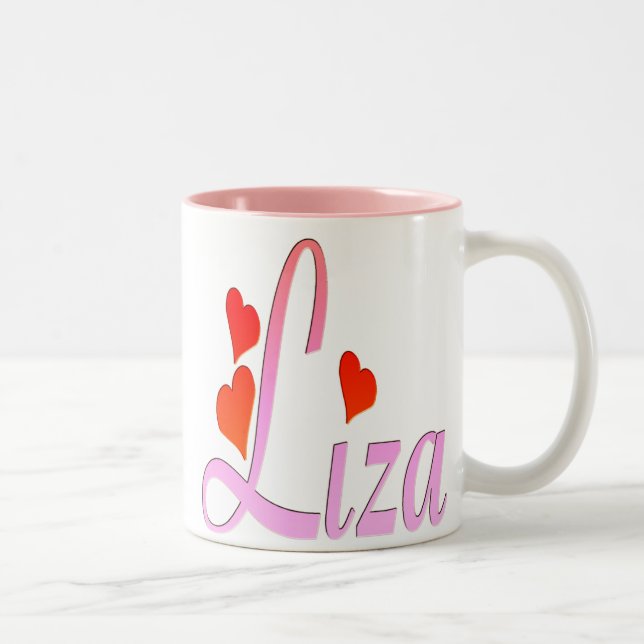 Bicolor Amo la taza de Liza (Derecha)