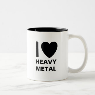 Bicolor Amo la taza de metales pesados