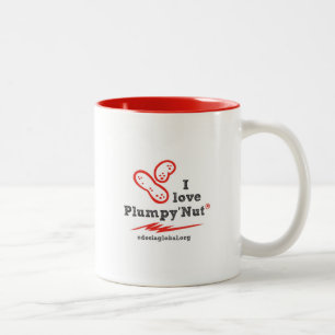 Bicolor Amo la taza de Plumpy'Nut