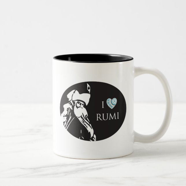 Bicolor Amo la taza de Rumi (Derecha)