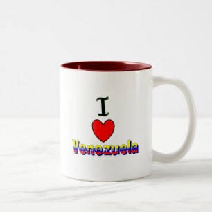 Bicolor Amo la taza de Venezuela