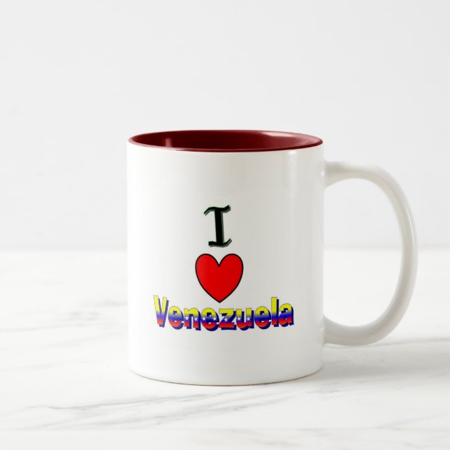 Bicolor Amo la taza de Venezuela (Derecha)