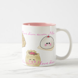 Bicolor Amo la taza del dim sum