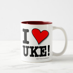 Bicolor AMO la taza del diseñador de UKE