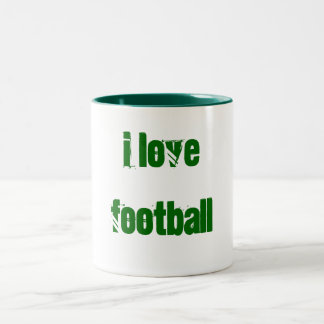 Bicolor Amo la taza del fútbol