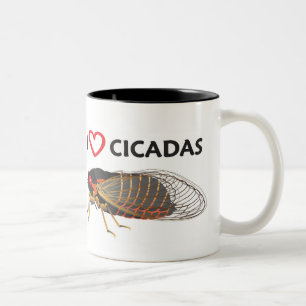 Bicolor "Amo taza de la cigarra"