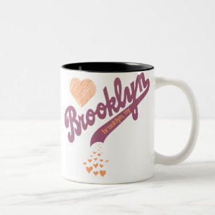 Bicolor Amor para la taza de Brooklyn