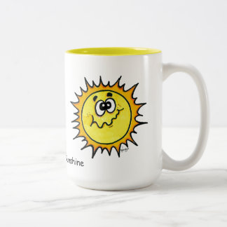 Bicolor Apenas un rayo de la taza de café de la sol