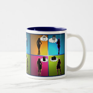 Bicolor Artilugio-ho taza