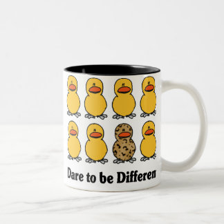 Bicolor Atrevimiento a ser diversa taza
