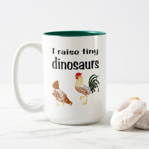 Bicolor Aumento la taza minúscula de los dinosaurios