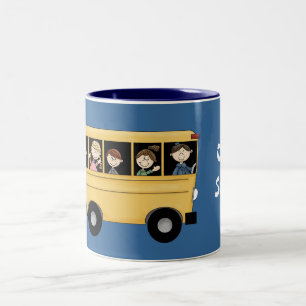 Bicolor Autobús escolar con la taza adaptable del