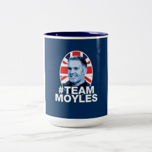 Bicolor Azul de la taza de café del #TEAMMOYLES
