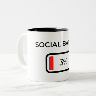 Bicolor Batería Social 3% - Taza de Café