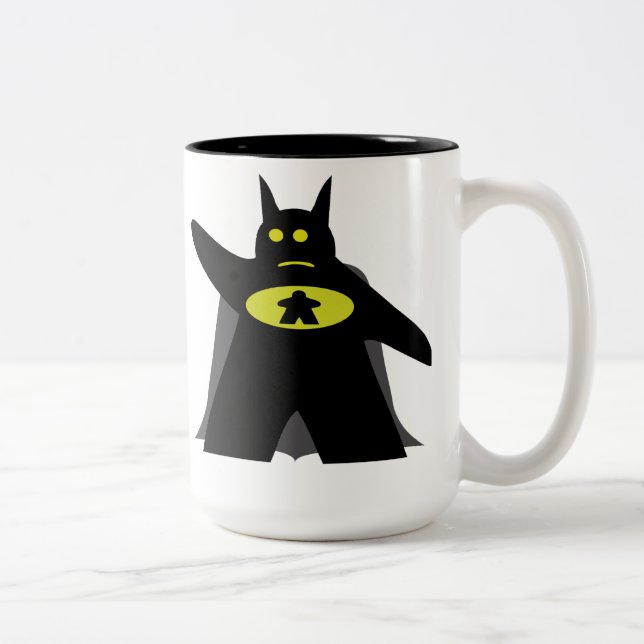 Bicolor Batmeeple taza (Derecha)