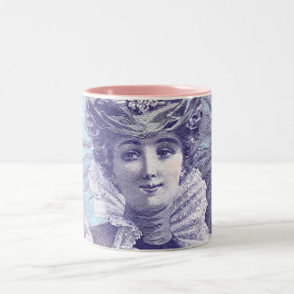 Bicolor Belleza Époque - taza del La de la diva de siècle