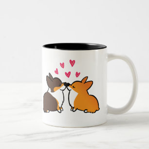 Bicolor Besar besarse del Corgi de la taza el   de los