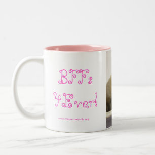 Bicolor ¡BFFs4Ever! Taza - rosa