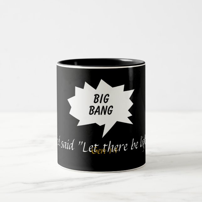 Bicolor Big Bang - taza negra (Centro)