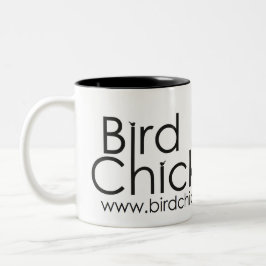 Bicolor Blanco de la taza de Birdchick