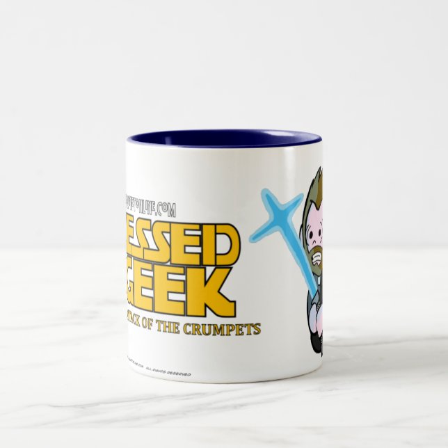Bicolor Blessed es la taza del friki (Centro)