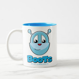 Bicolor Botas y taza del perrito