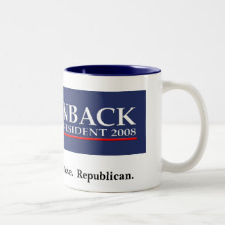 Bicolor BROWNBACK PARA la taza del PRESIDENTE café