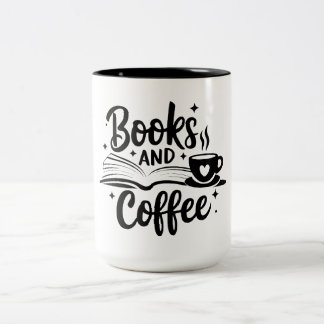 Bicolor buen libro y una taza de café caliente