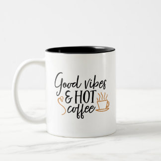 Bicolor Buena sensación y taza de la cita del café