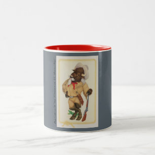 Bicolor Buffalo Bill 11oz dos-entonó la taza de café
