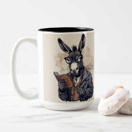 Bicolor Burro Sabio — Taza