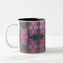 Bicolor Cadenas púrpuras 15 onzas. Taza del Dos-Tono