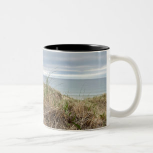 Bicolor Café azul de Isla de los Bloques y taza de té