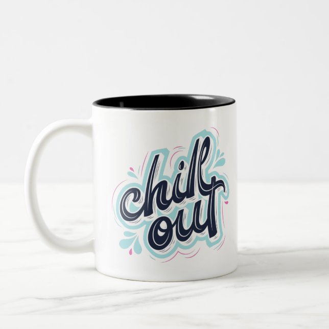 Bicolor Café personalizado, taza de café Personalizado (Izquierda)