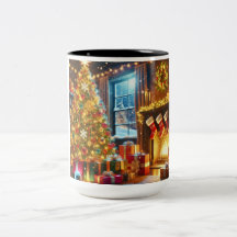 Café, taza de chocolate caliente