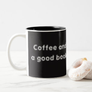 Bicolor Café y una buena taza de la cita del libro